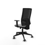 Piqueras y Crespo Chaise de Bureau Horna Gris Clair et Noir
