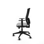 Piqueras y Crespo Chaise de Bureau Horna Gris Clair et Noir