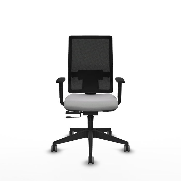 Piqueras y Crespo Chaise de Bureau Horna Gris Clair et Noir Piqueras y Crespo Chaise de Bureau Horna Gris Clair et Noir