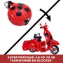 Bandai P50668 Scooter Miraculous Switch'n Go avec Poupée Articulée Ladybug Lucky Charm 26 cm - Jouet Enfant Fille 4 Ans et Plus