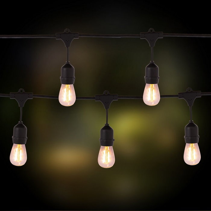 BigBuy Garden Guirlande lumineuse LED Cottage E27 27 x 24 x 12 cm BigBuy Garden Guirlande lumineuse LED Cottage E27 27 x 24 x 12 cm