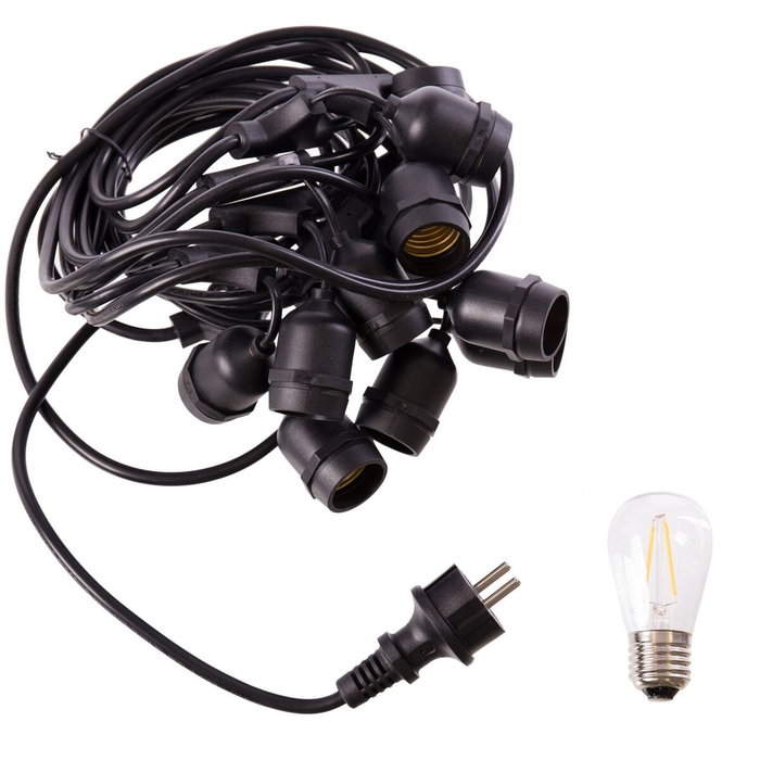BigBuy Garden Guirlande lumineuse LED Cottage E27 27 x 24 x 12 cm BigBuy Garden Guirlande lumineuse LED Cottage E27 27 x 24 x 12 cm