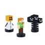 Bizak - Pack de 3 figurines Minecraft - Modèles assortis aléatoirement - Produit en espagnol