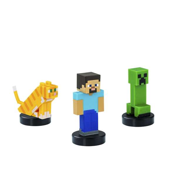 Bizak - Pack de 3 figurines Minecraft - Modèles assortis aléatoirement - Produit en espagnol Bizak - Pack de 3 figurines Minecraft - Modèles assortis aléatoirement - Produit en espagnol