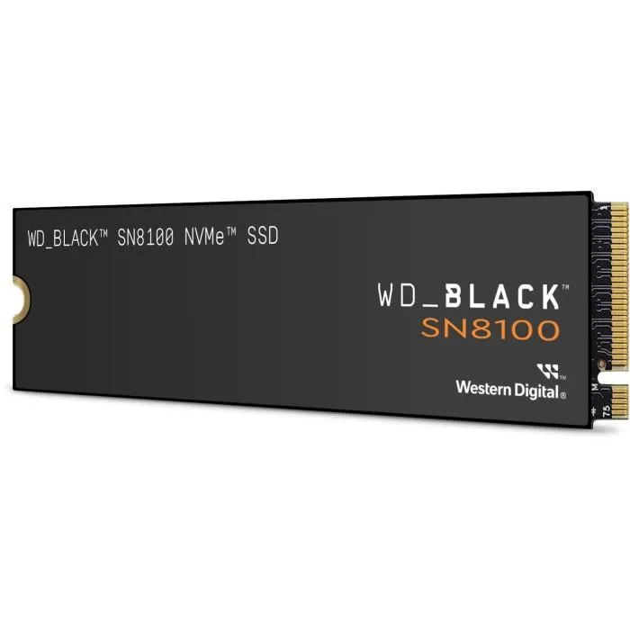 Western Digital SSD Interne SN8100 NVMe 4 TB Noir WDS400T1X0M
