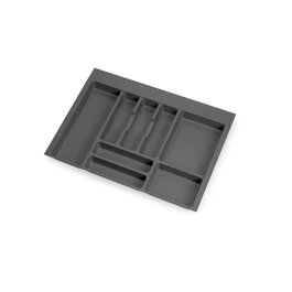 Emuca Range-couverts Optima, module 700mm, Gris anthracite