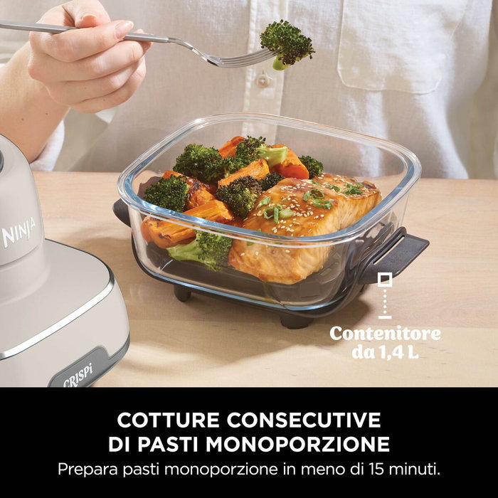 Ninja Crispi Airfryer Taupe avec récipients 1,4 L et 3,8 L Ninja Crispi Airfryer Taupe avec récipients 1,4 L et 3,8 L