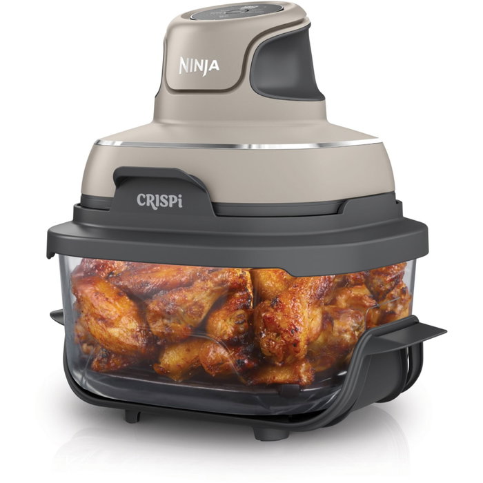 Ninja Crispi FN101EUST - Friteuse sans huile avec récipients en verre (1,4 L et 3,8 L)