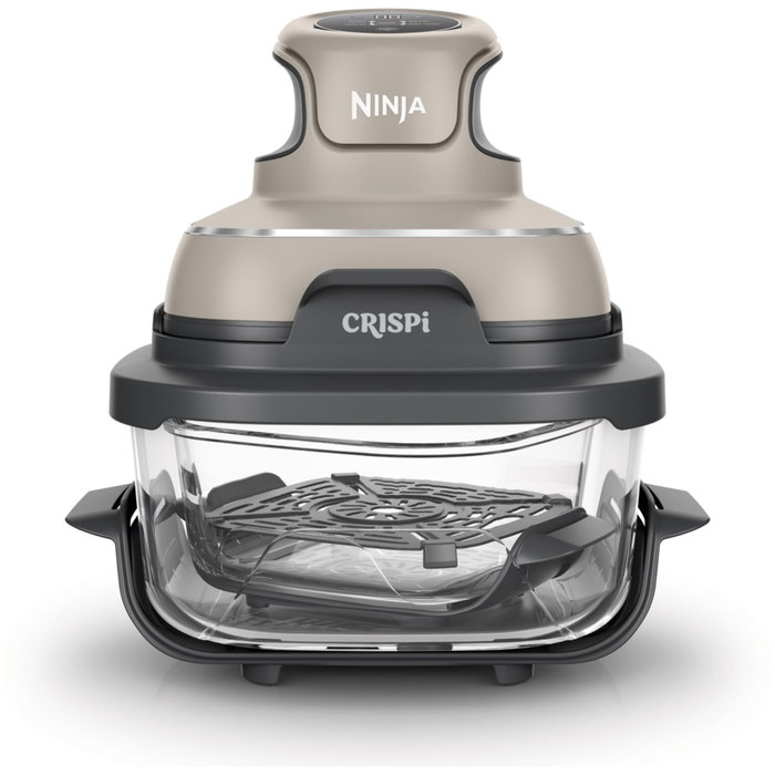 Ninja Crispi FN101EUST - Friteuse sans huile avec récipients en verre (1,4 L et 3,8 L)