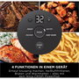 Ninja Crispi FN101EUST - Friteuse sans huile avec récipients en verre (1,4 L et 3,8 L)