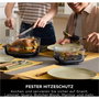 Ninja Crispi FN101EUST - Friteuse sans huile avec récipients en verre (1,4 L et 3,8 L)