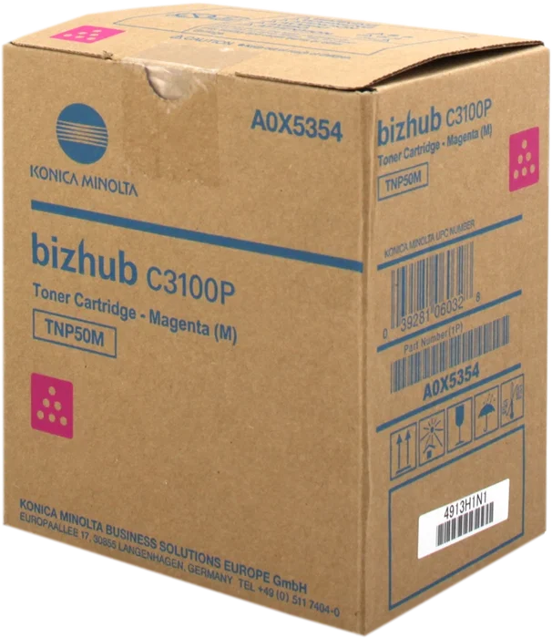 Konica Minolta TNP50M Toner Magenta A0X5354 pour 6000 Pages Konica Minolta TNP50M Toner Magenta A0X5354 pour 6000 Pages