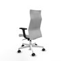 Piqueras Y Crespo Fauteuil Albacete Blanc avec Mécanisme Synchrone et Accoudoirs 2D