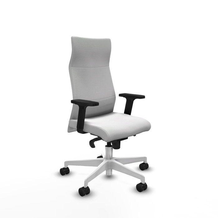 Piqueras Y Crespo Fauteuil Albacete Blanc avec Mécanisme Synchrone et Accoudoirs 2D Piqueras Y Crespo Fauteuil Albacete Blanc avec Mécanisme Synchrone et Accoudoirs 2D