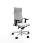 Piqueras Y Crespo Fauteuil Albacete Blanc avec Mécanisme Synchrone et Accoudoirs 2D