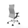 Piqueras Y Crespo Fauteuil Albacete Blanc avec Mécanisme Synchrone et Accoudoirs 2D