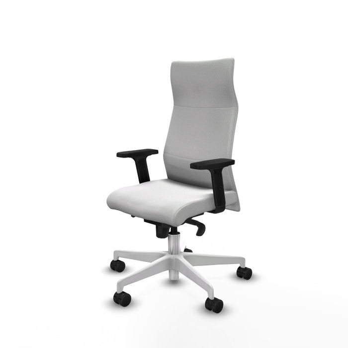 Piqueras Y Crespo Fauteuil Albacete Blanc avec Mécanisme Synchrone et Accoudoirs 2D Piqueras Y Crespo Fauteuil Albacete Blanc avec Mécanisme Synchrone et Accoudoirs 2D