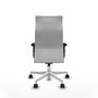 Piqueras Y Crespo Fauteuil Albacete Blanc avec Mécanisme Synchrone et Accoudoirs 2D