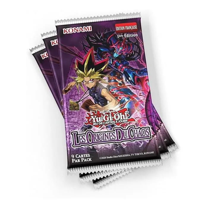 Yu-Gi-Oh! Pack de 3 boosters Tuckbox Les Origines du Chaos - 27 cartes - 1ère édition française