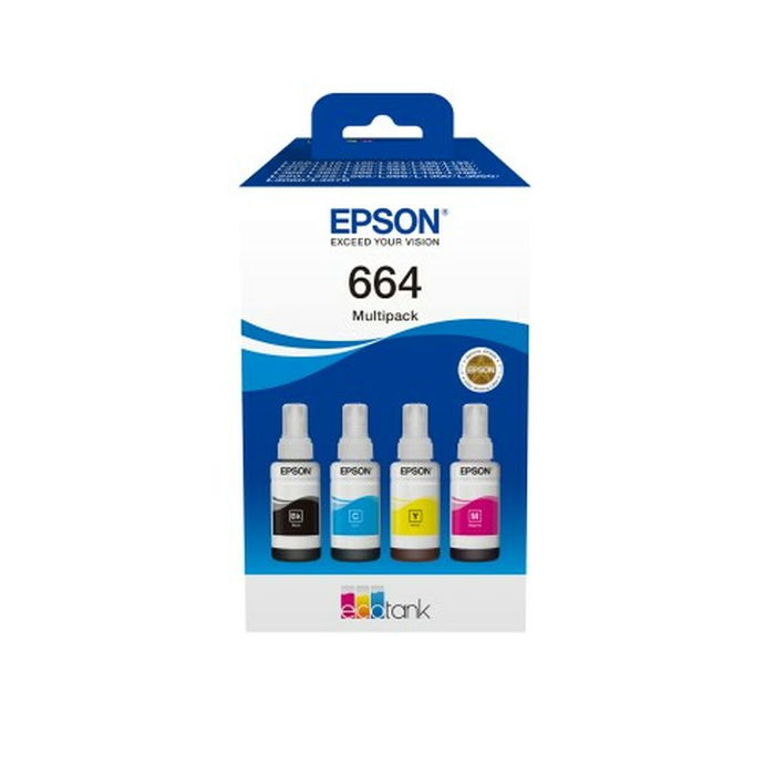 Epson C13T66464A Cartouche d'encre Multipack 664 Noir, Cyan, Magenta, Jaune Epson C13T66464A Cartouche d'encre Multipack 664 Noir, Cyan, Magenta, Jaune
