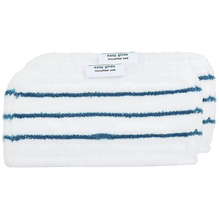 Black + Decker Lot de 2 patins rectangulaires en microfibre pour Steam Mop™ FSMP20-XJ Black + Decker Lot de 2 patins rectangulaires en microfibre pour Steam Mop™ FSMP20-XJ