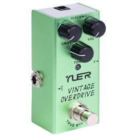 YUER Vintage Overdrive Pédale d'Overdrive Tube Screamer True Bypass Aluminium