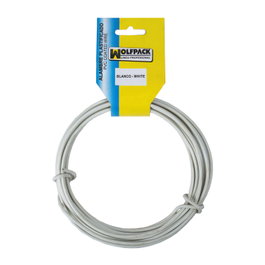 WOLFPACK LINEA PROFESIONAL Fil de fer plastifié blanc Nº 16 / 2.7 mm (10 mètres)