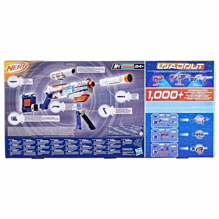 Hasbro Nerf Loadout Arctic Zerostriker avec 24 fléchettes Nerf N1 Hasbro Nerf Loadout Arctic Zerostriker avec 24 fléchettes Nerf N1