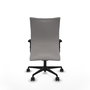 Piqueras Y Crespo Albacete confidente - Chaise de bureau en similicuir blanc avec mécanisme synchrone