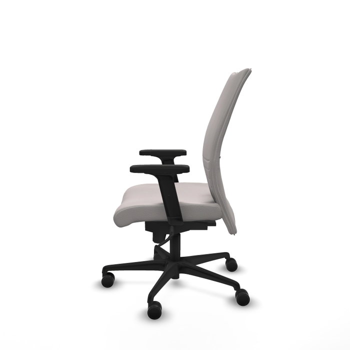 Piqueras Y Crespo Albacete confidente - Chaise de bureau en similicuir blanc avec mécanisme synchrone Piqueras Y Crespo Albacete confidente - Chaise de bureau en similicuir blanc avec mécanisme synchrone
