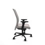 Piqueras Y Crespo Albacete confidente - Chaise de bureau en similicuir blanc avec mécanisme synchrone
