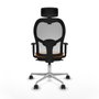 Piqueras y Crespo Chaise de Bureau avec Appui-tête Jorquera 1D086N2 Orange