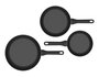 Berghoff 1315090 - Jeu de 3 Sartenes Antiadhésives en Aluminium Céramique CeraGreen (20, 24, 28 cm) - Résistantes au Four jusqu'à 150°C