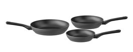 Berghoff Helix Lot de 3 poêles antiadhésives en aluminium recyclé