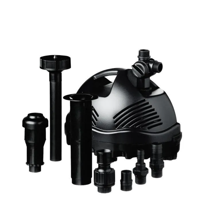 Ubbink Elimax 1500 - Pompe de bassin pour jeux d'eau et filtration, 1500 l/h, 20 W, avec jets, régulateur et tube télescopique, câble 10 m, garantie 5 ans