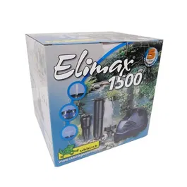 Ubbink Elimax 1500 - Pompe de bassin pour jeux d'eau et filtration, 1500 l/h, 20 W, avec jets, régulateur et tube télescopique, câble 10 m, garantie 5 ans