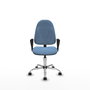 PIQUERAS Y CRESPO Chaise de bureau Algarra, Bleu ciel