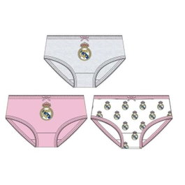 Real Madrid C.F. Pack de culottes pour fille Multicolore Taille 4-5 ans
