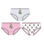 Real Madrid Pack de 3 Culottes en Jersey pour Enfant Taille 4-5 ans - Référence T04/05