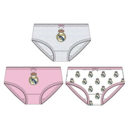 Real Madrid Pack de 3 Culottes en Jersey pour Enfant Taille 4-5 ans - Référence T04/05