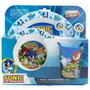 Stor Set de couverts et vaisselle Sonic pour enfant (assiette, bol, verre, cuillère, fourchette) - Apte au micro-ondes