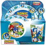 Stor Set de couverts et vaisselle Sonic pour enfant (assiette, bol, verre, cuillère, fourchette) - Apte au micro-ondes