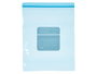 Leknes Lot de 15 sachets de congélation avec zip, moyen, 25x30 cm, 3 L, polyéthylène alimentaire, bleu translucide (Set de 18)