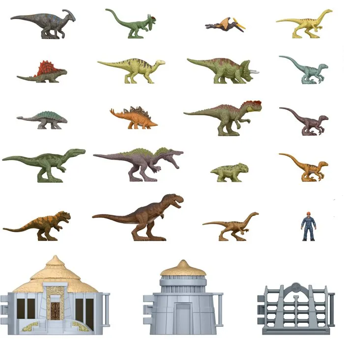 Mattel Jurassic Park Minis Calendrier de l'Avent Island Visitor Mattel Jurassic Park Minis Calendrier de l'Avent Island Visitor