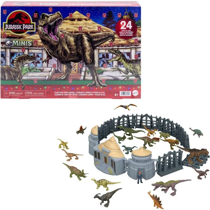 Mattel Jurassic Park Minis Calendrier de l'Avent Island Visitor Mattel Jurassic Park Minis Calendrier de l'Avent Island Visitor