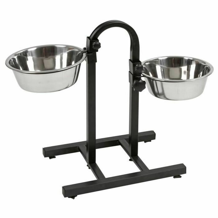 Kerbl Mangeoire pour chiens Double 2,8 L avec hauteur réglable Kerbl Mangeoire pour chiens Double 2,8 L avec hauteur réglable