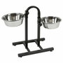 Kerbl Mangeoire pour chiens Double 2,8 L avec hauteur réglable