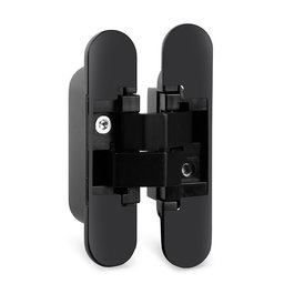 HERRAJES ALK Bisagra invisible modèle Wing 110 5x60 mm - Ajuste 3D, ouverture 180°, capacité 45 kg, finition noir mat, blanc mat ou nickel satiné