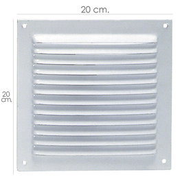 WOLFPACK LINEA PROFESIONAL Grille d'aération à visser 20x20 cm, blanche laquée