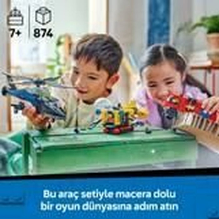 LEGO City 60462 Hélicoptère, camion de pompiers et sous-marin modulable
